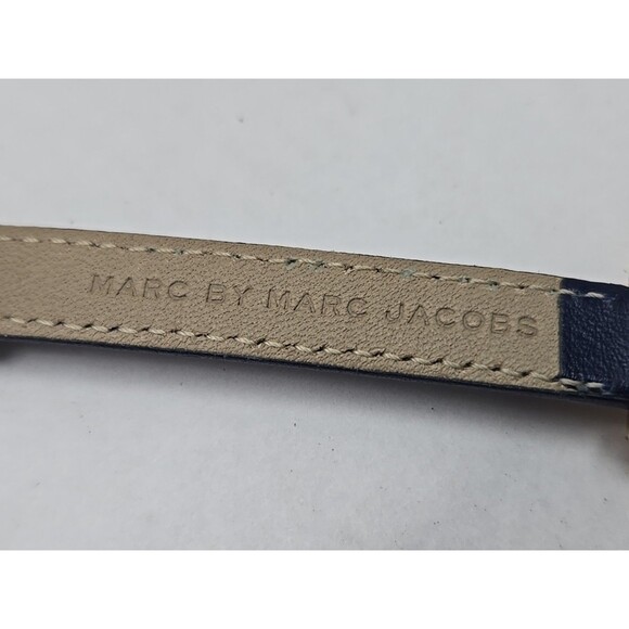 Marc Jacobs Sally Rose Gold Blue Leather Wrap Watch Womens New Battery Quartz - Picture 11 of 11